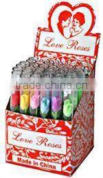 Love Roses in 4" glass tubes cute little gift,glass roses for sale