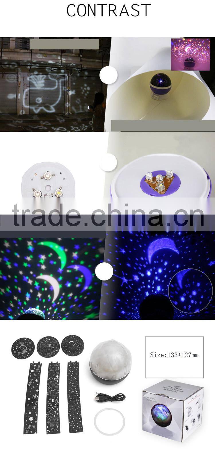 Rotatable Color Changing Led Night Light Lamp Aurora Star Projection Lights Lighting