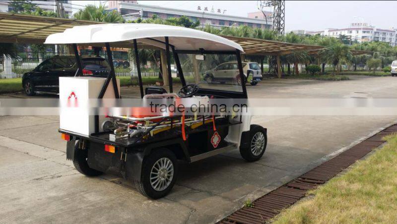 Guangzhou unique latest ambulance golf car battery operated utility vehicle