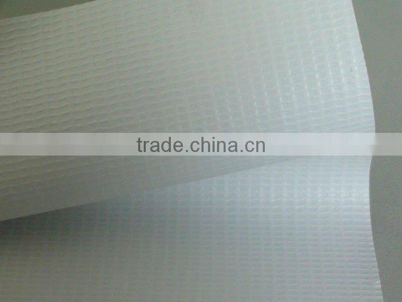 200D*300D/18*12 White Fireproof PVC Laminated Fabric For Japan Market