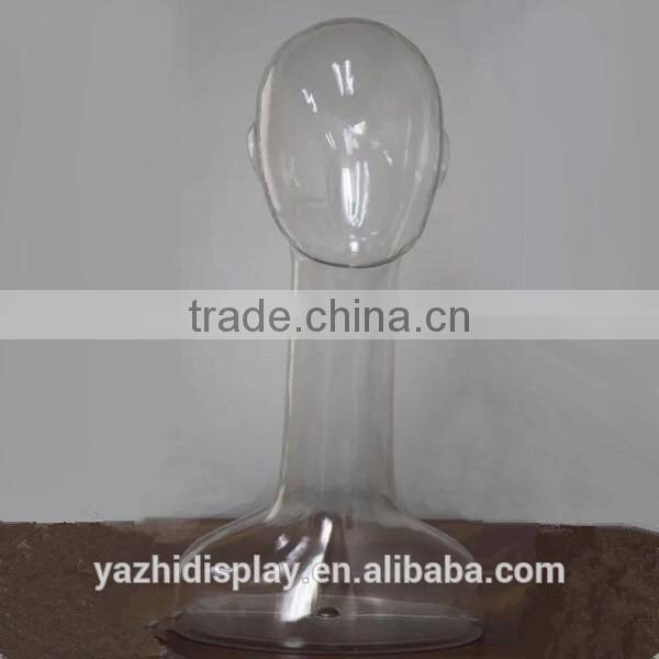 Plastic PC Transparent Fashion New long Neck Mannequin Head Display