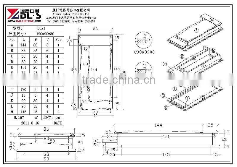 Impala black granite tombstones and monuments