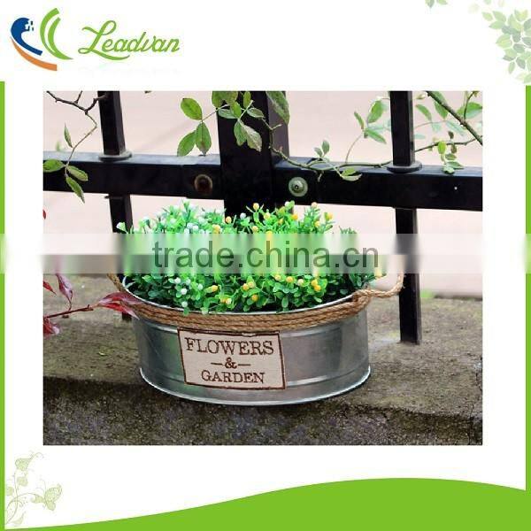 decorative garden metal plant pots indoor