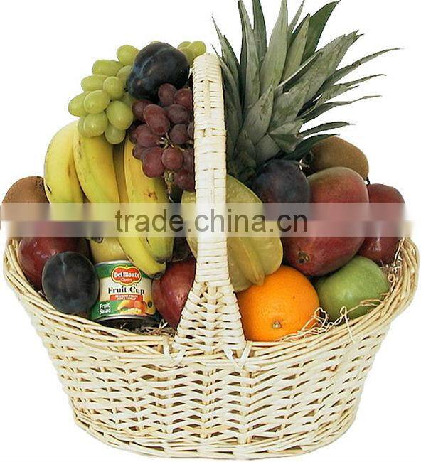 Natural fruit basket decoration tiered fruit basket wicker fruit basket