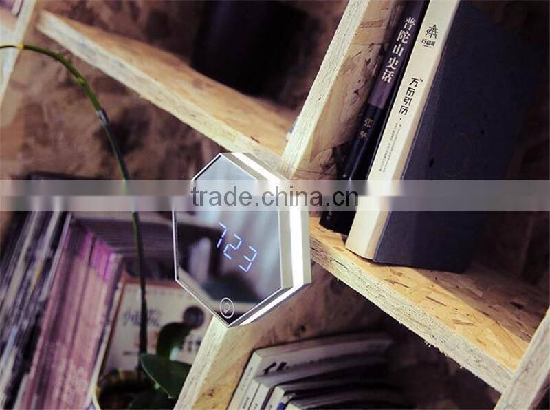 Mirror alarm clock Multi function image digital alarm clock Thermometer alarm clock LED mirror Nightlight clock