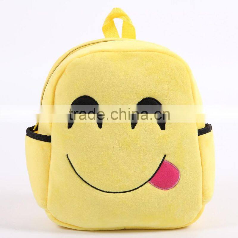 Free Simple Lovely Cotton Fabric Emoji Backpack