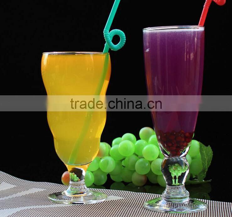 Fruit juice glass mug fruit juice glass cup lovely drinking mug goblet
