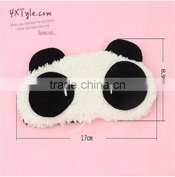 N182 Funny plush panda animal sleep eye mask