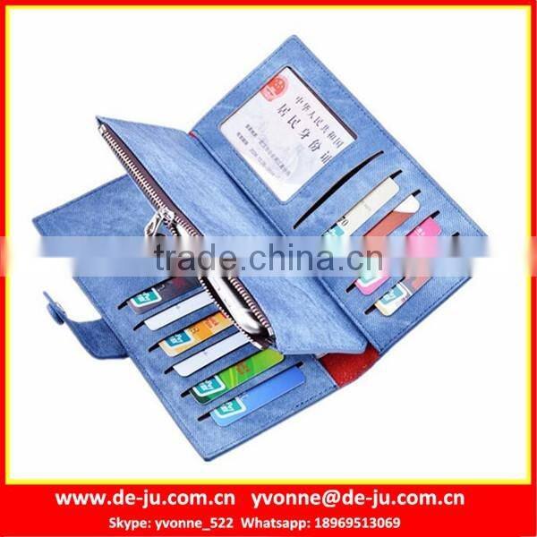 Luxurious China Zipper Vintage Leather Wallet