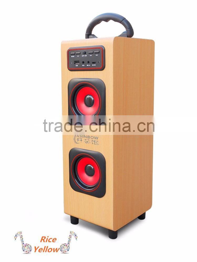 High Fidelity New Ratro Style Home Theatre Bluetooth Speaker Support TF Card With Microphone, Cube Wireless Loudspeaker For Sale