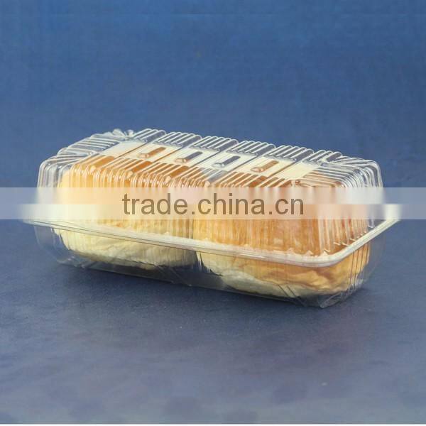 PET/PP disposable triangle transparent sandwich/cake plastic food container/box/packaging