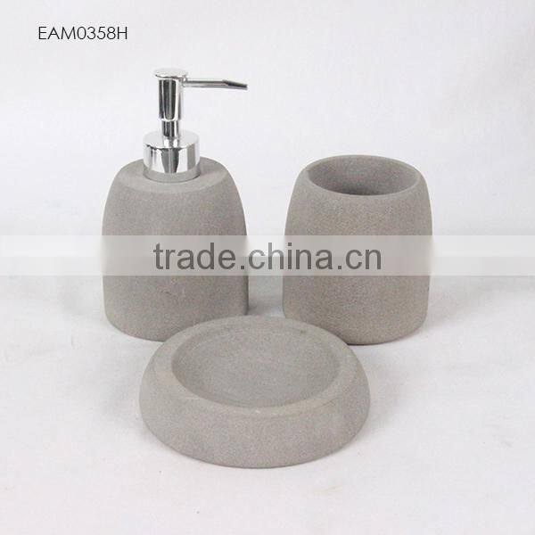 Fashion Marble Pattern cement Bathroom Accessory Set