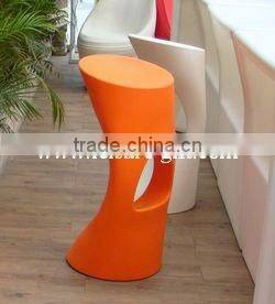 FO-8547 Led bar furniture sets,plastic bar stool,led light stool
