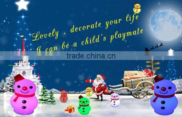 christmas gift battery powered led color changing table lamp