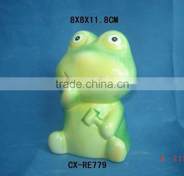 Ceramic Hop Selling Coin Saving Bank Toys, Animal Desgin Coin Bank with Sound