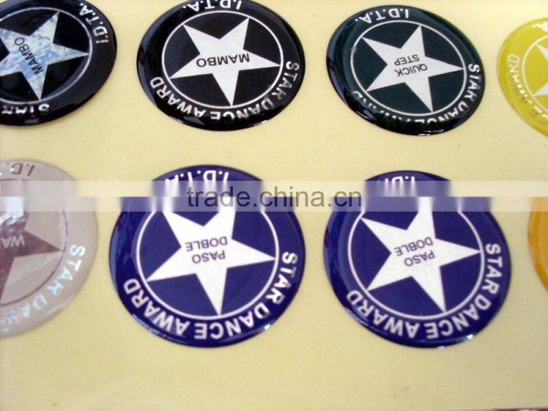 Custom Epoxy Sticker , clear epoxy resin sticker, Dome Stickers