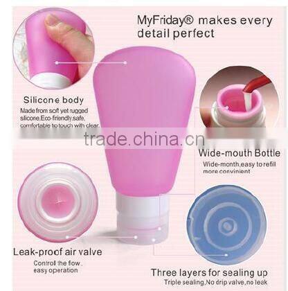 silicone travel perfume bottle set