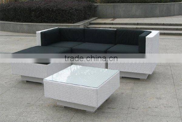 rattan garden sofa PE rattan