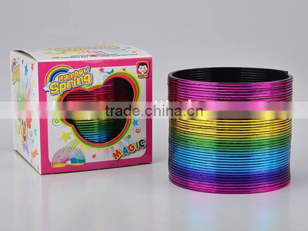 wholesale colorful classic rainbow spring toys/hot sale magic rainbow circle