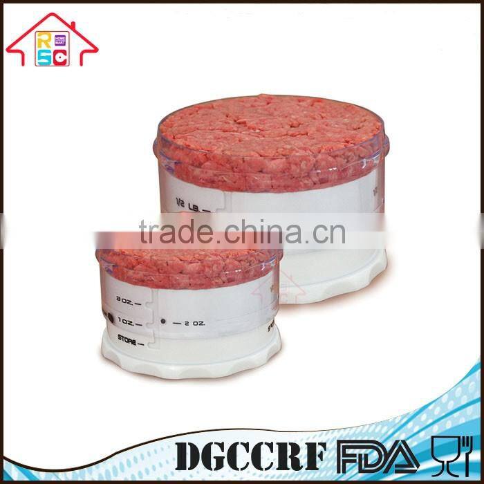 NBRSC Plastic Adjustable Large and Mini Hamburger Patty Maker Press Set