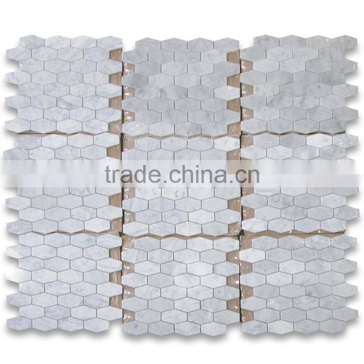 MM-CV265 Best sell interior wall designs natural stone long hexagon mosaics