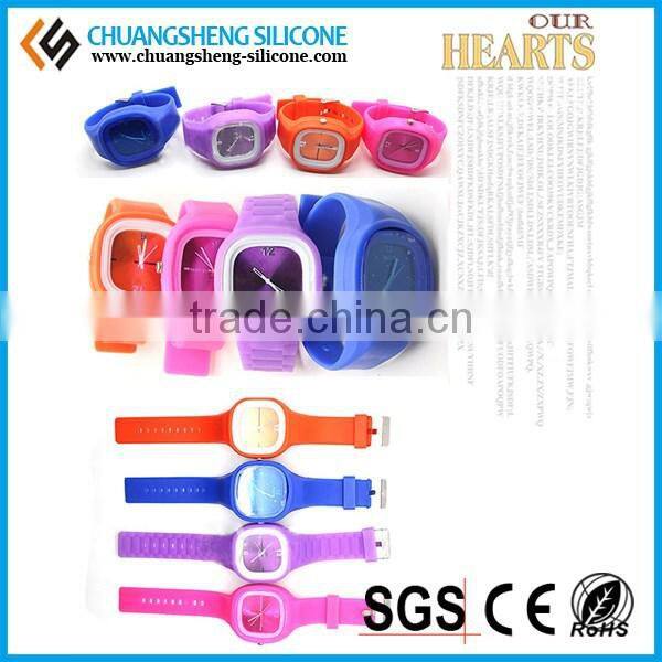 2015 NEW design soft silicone jelly digital watch for kids
