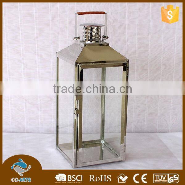 Classic safe hanging outdoor candle lantern