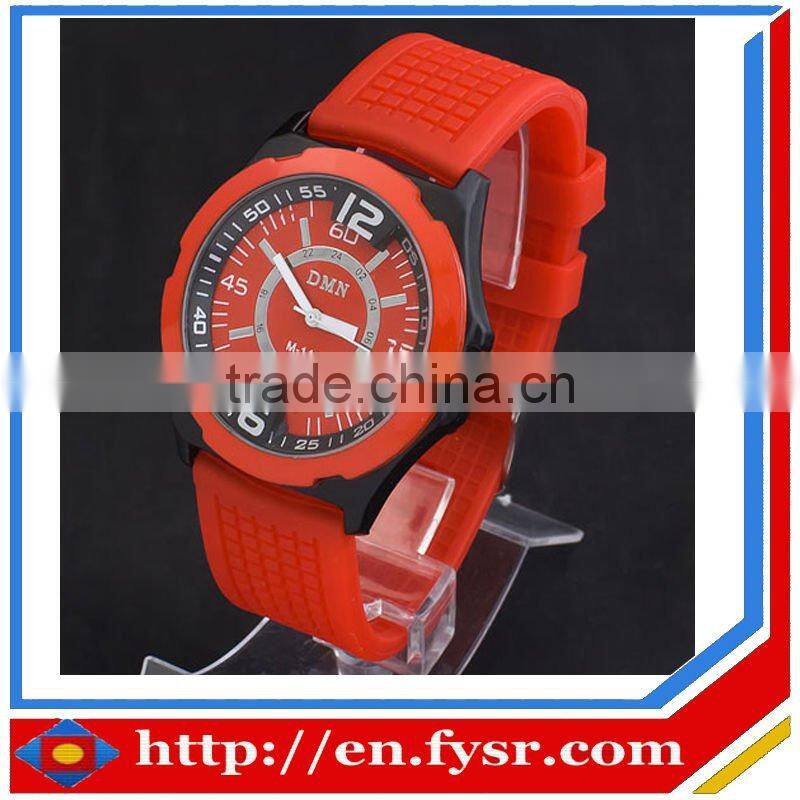 New promotion silicone quartz watches, japan movt