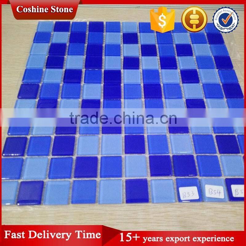 Fashion decorative swimming pool tile glass mirror mosaic