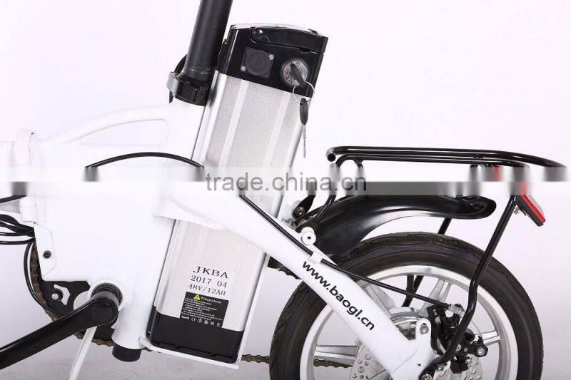 48V 250W 14 inch electric mini bike folding bike for adults