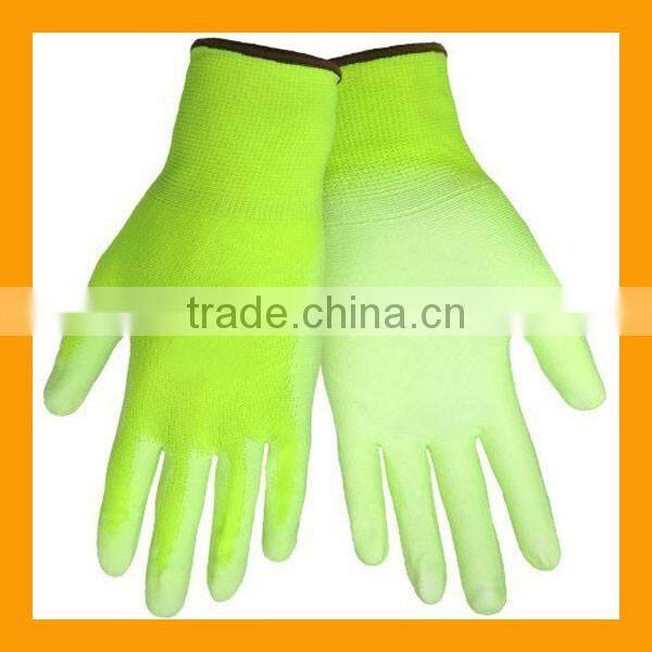 Cheapest PU Palm Fit Gloves Multi-colors Softtextile PU Glove Industrial Work Safety PU Coated Gloves