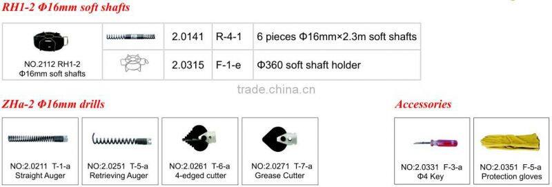 Sectional Drain sewer cleaning machine for sale