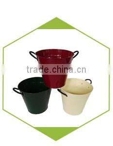 Galvanized zinc and powder coating flower pot bucket