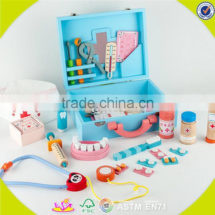 New Design Education kids wooden doctor set toy New type toy doctor kit on sale W10D107