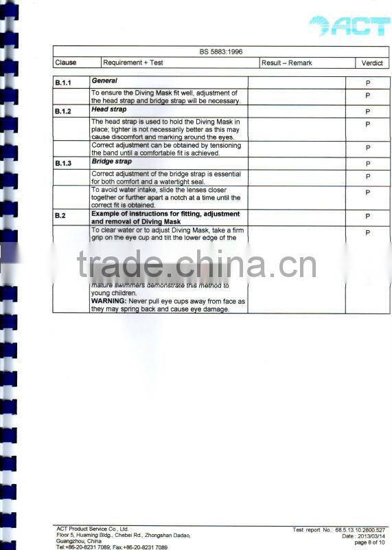 High quality diving gear, silicone full face diving mask (MM-105)