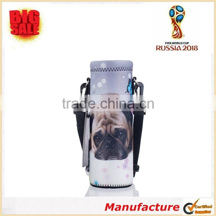 2018 Multi-style Insulated Neoprene Water Bottle Holder with Adjustable Shoulder Strap Gifts Bottle Sleeve for Sports or Outdoor