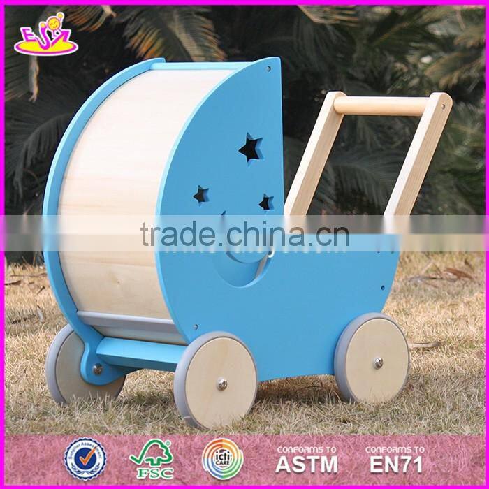 2017 New design safety outdoor toddlers wooden push walker W16E074