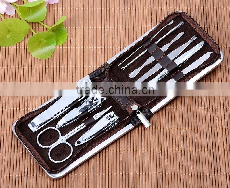 BYU01 Unique 10pcs stainless steel lady manicure sets