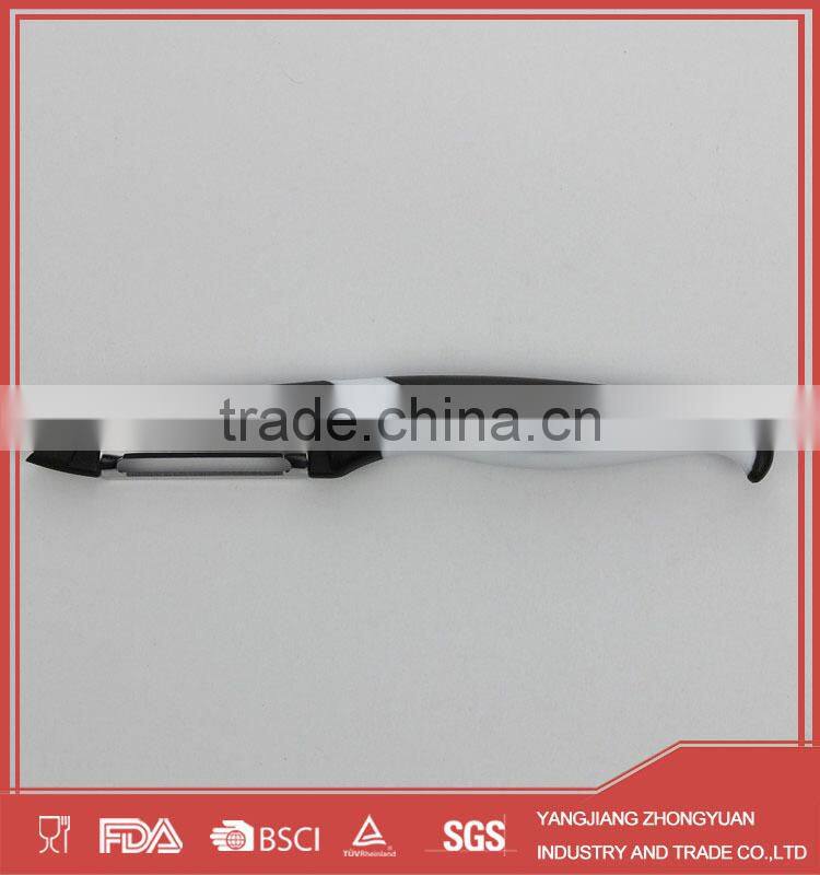 Fancy Y shape ceramic vegetable peeler with plastic handle