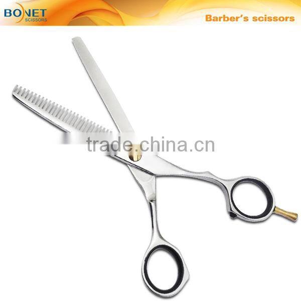 TZ02632 6" Fashion barber teeth hair thinning scissors with razor blade