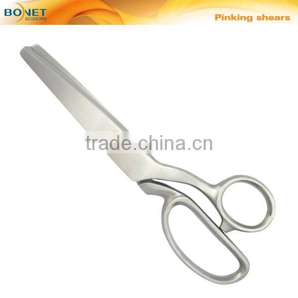 S21021/SPI0002 LFGB certificated 8-1/4'' & 9" high quality stainless steel full titanium cloth scissors pinking shears