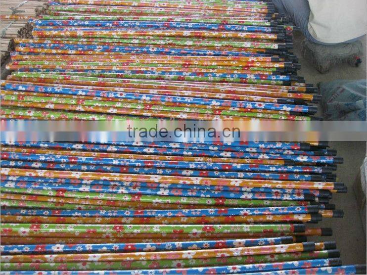 plastic boom wooden handle