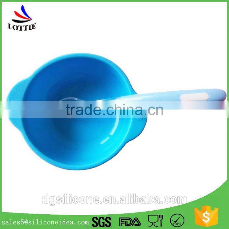 High quality silicone food safe baby spoon FDA baby silicone spoon