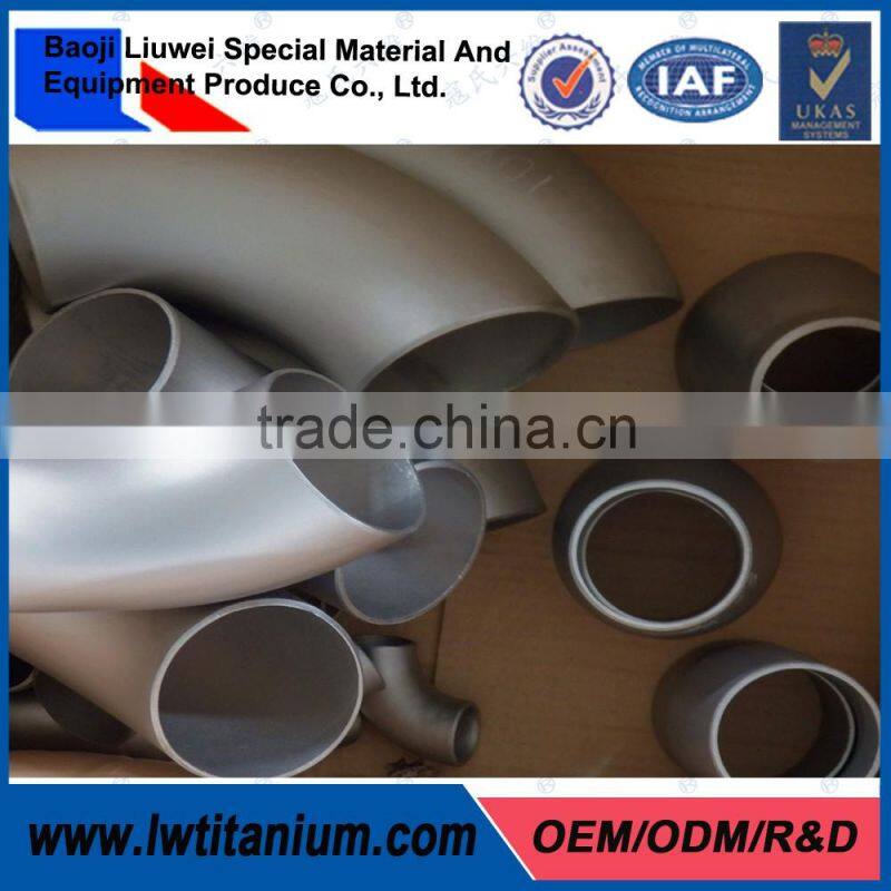 Hot Selling Industrial Safety Gr2 Welded Titanium Elbows