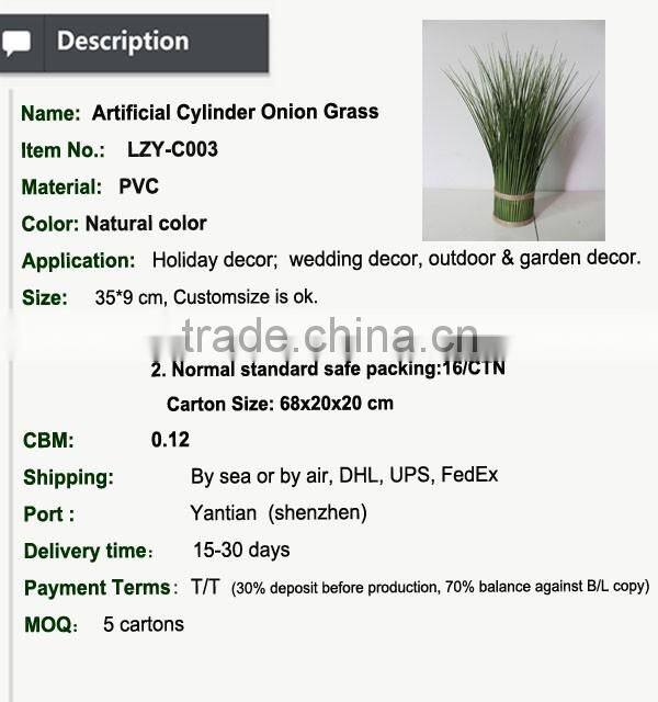 Hotsales natural cylinder onion grass for garden decoraction