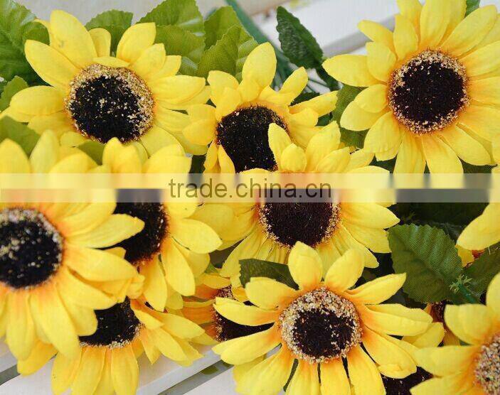 New high quality bouquet decorative artificial sunflower