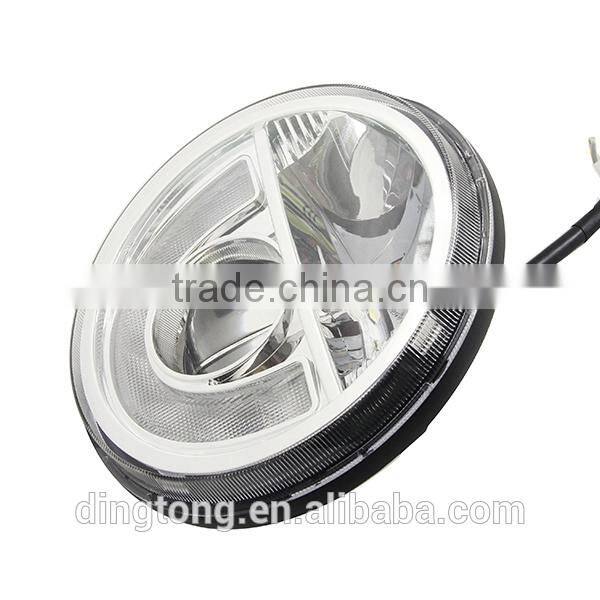 Toptree 9-33v 7 inch round led headlight harley fog light for cars