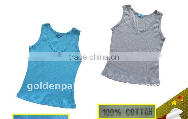 100% cotton lady's tank top
