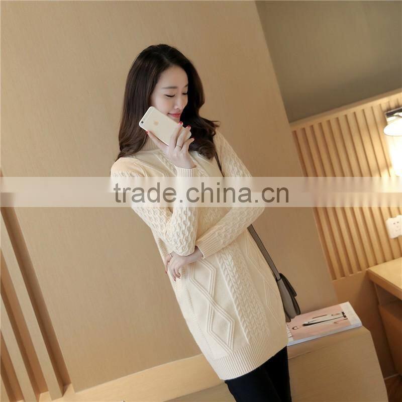 Wool sweater design for girl white cotton pullover sweater women