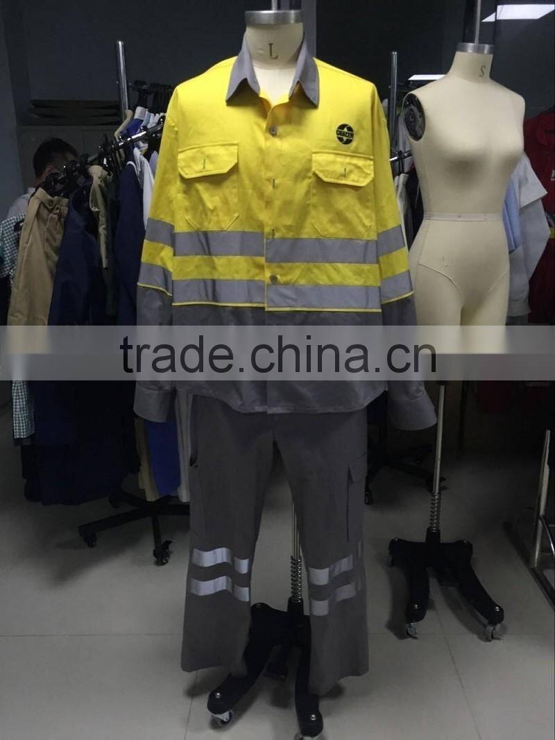 Custom made men's winter jacket reflective coal mine safety workwear jackets